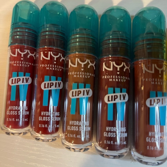 NYX Other - NYX Lip I.V. Hydrating Gloss Serum Set of 5 all NWT and Sealed
